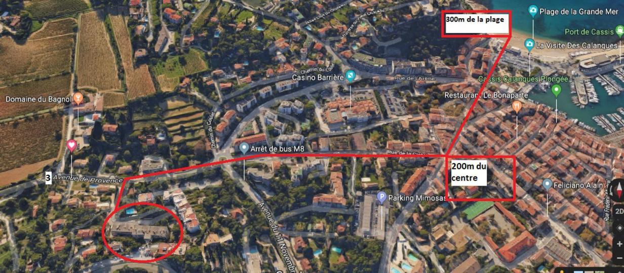 Au Calme, 200m Du Centre T2 Avec Balcon Et Parking Apartment Cassis